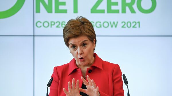 Sturgeon gives speech on climate policy ahead of COP26, in Glasgow - Sputnik International