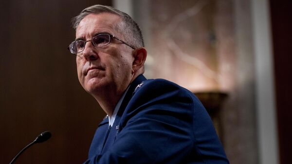 In this July 30, 2019, file photo, Air Force Gen. John Hyten appears before the Senate Armed Services Committee on Capitol Hill in Washington.  - Sputnik International