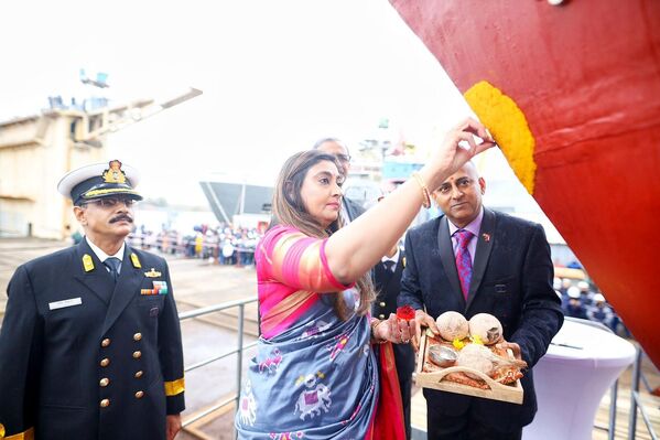 The ship was launched in presence of D Bala Venkatesh Varma, India&#x27;s Ambassador to Moscow, and senior dignitaries of the Russian Federation and officials of the Indian Navy. - Sputnik International