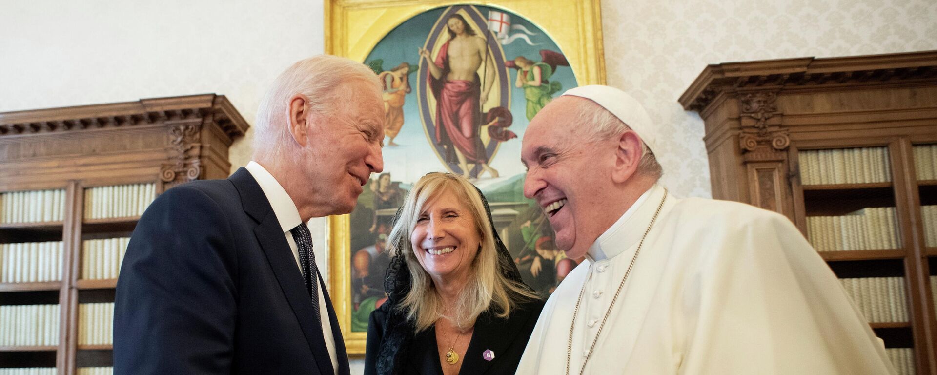 Pope Francis meets U.S. President Joe Biden at the Vatican, October 29, 2021 - Sputnik International, 1920, 29.10.2021