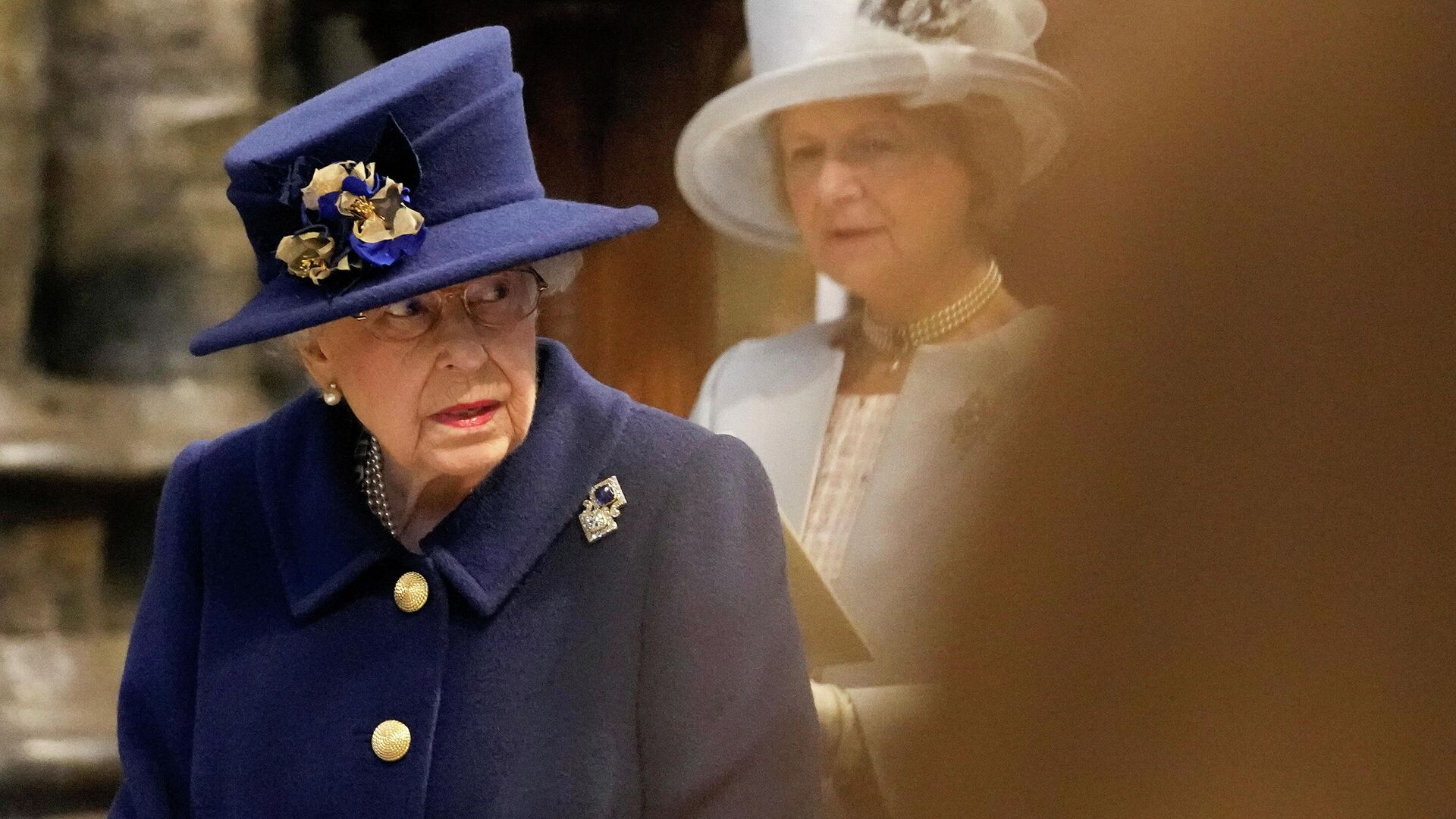 Britain's Queen Elizabeth II attends a Service of Thanksgiving to mark the Centenary of the Royal British Legion at Westminster Abbey, London, Britain October 12, 2021. - Sputnik International, 1920, 29.10.2021