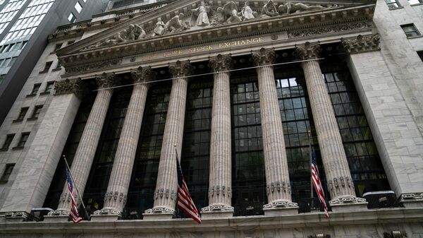 The New York Stock Exchange operates during normal business hours in the Financial District, Wednesday, Oct. 13, 2021, in the Manhattan borough of New York. - Sputnik International