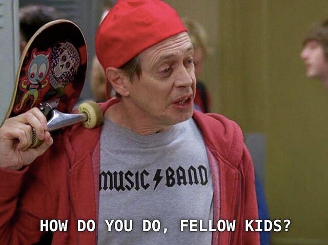 Unrecognizable Steve Buscemi Dresses as His Own Fellow Kids