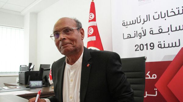 Tunisian former president Moncef Marzouki submits his candidacy for the upcoming early presidential elections in the capital Tunis on August 7, 2019.  - Sputnik International