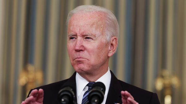 U.S. President Joe Biden delivers remarks on the October jobs report at the White House in Washington, D.C., U.S., November 5, 2021 - Sputnik International