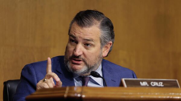 Sen. Ted Cruz, R-TX, questions U.S. Attorney General Merrick Garland during a Senate Judiciary Committee hearing examining the Department of Justice on Capitol Hill in Washington, October 27, 2021. - Sputnik International