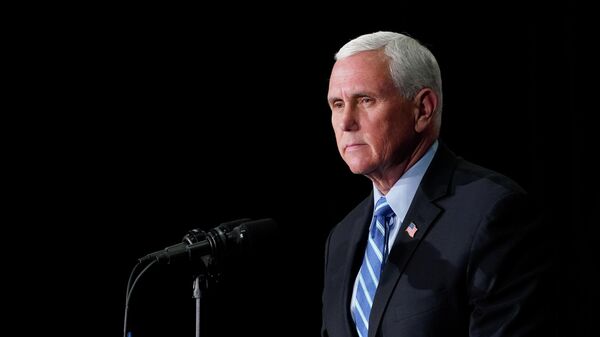 Former Vice President Mike Pence speaks about educational freedom at Patrick Henry College in Purcellville, Va., Thursday, Oct. 28, 2021. - Sputnik International
