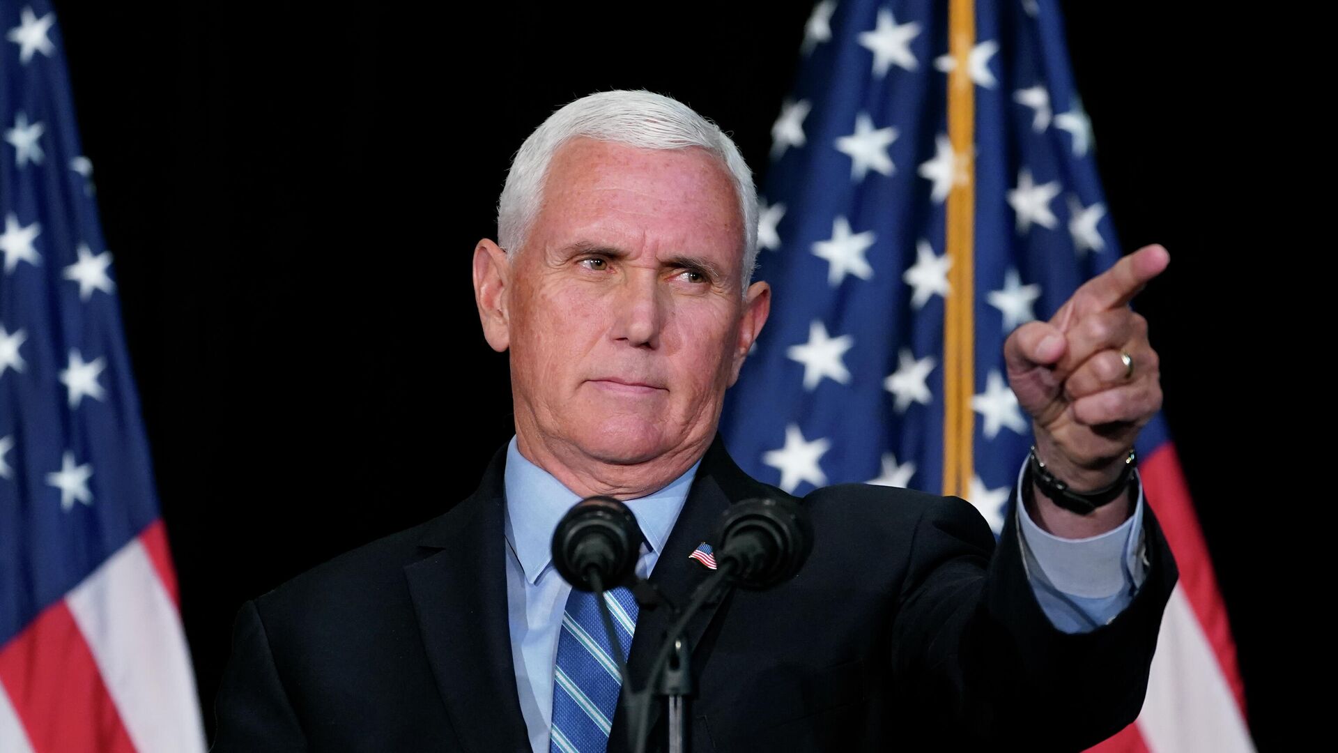 Former Vice President Mike Pence speaks about educational freedom at Patrick Henry College in Purcellville, Va., Thursday, Oct. 28, 2021. - Sputnik International, 1920, 29.03.2023