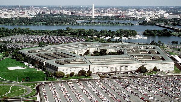 This undated file photo released by the US Department of Defense shows an aerial view of The Pentagon in Washington, DC, headquarters of the Department of Defense. - Sputnik International