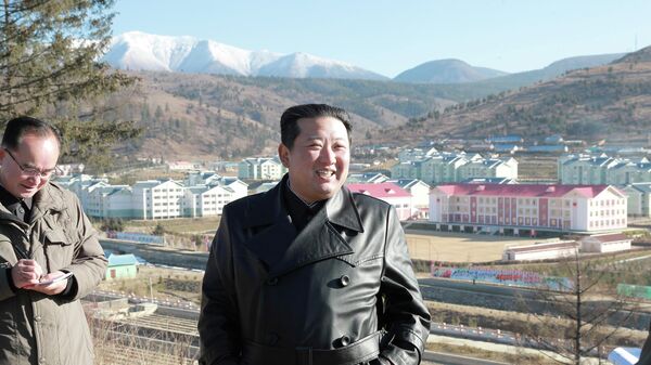 North Korean leader Kim Jong Un visits Samjiyon City, North Korea in this undated photo released on November 16, 2021 by North Korea's Korean Central News Agency (KCNA). - Sputnik International