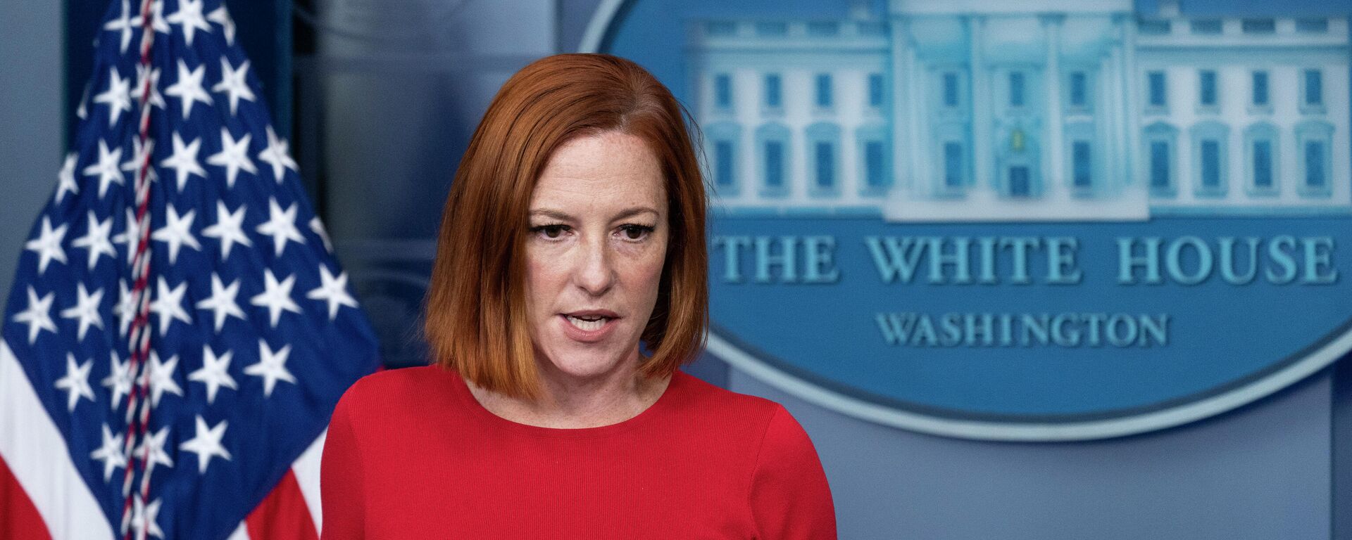 White House press secretary Jen Psaki speaks with reporters in the James Brady Press Briefing Room at the White House, Friday, Nov. 19, 2021, in Washington. - Sputnik International, 1920, 11.01.2022