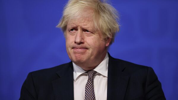 Britain's PM Johnson holds press conference on new coronavirus variant, in London - Sputnik International