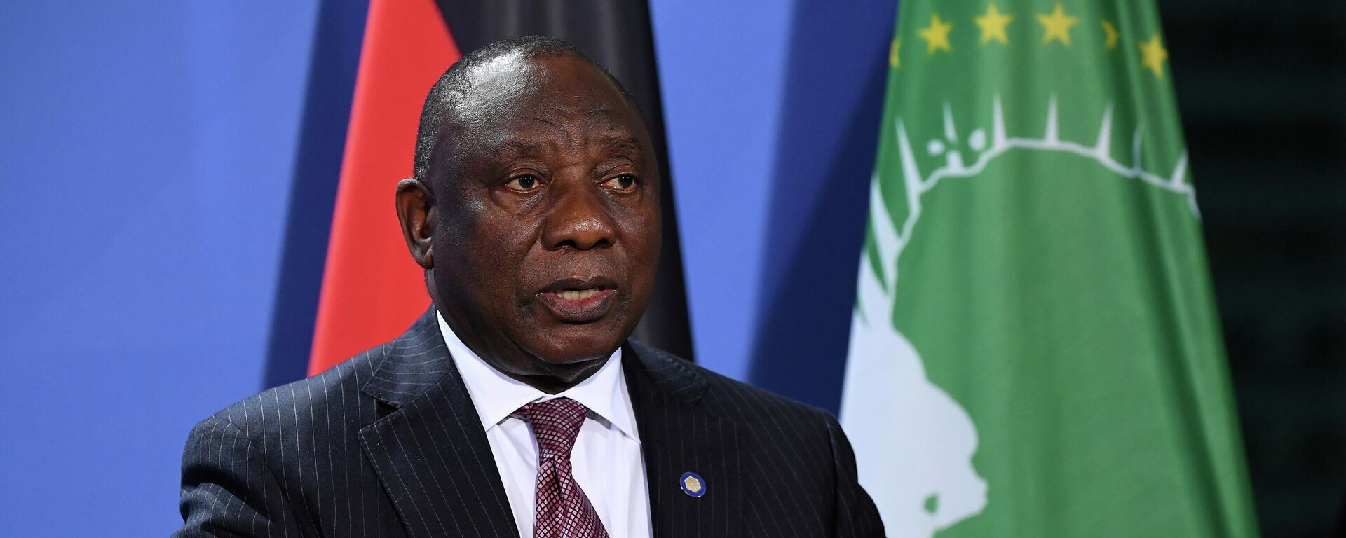 FILE PHOTO: South African President Cyril Ramaphosa addresses a press conference after the G20 Compact with Africa conference at the Chancellery in Berlin, Germany August 27, 2021. Tobias Schwarz/Pool via REUTERS/File Photo - Sputnik International, 1920, 28.11.2021