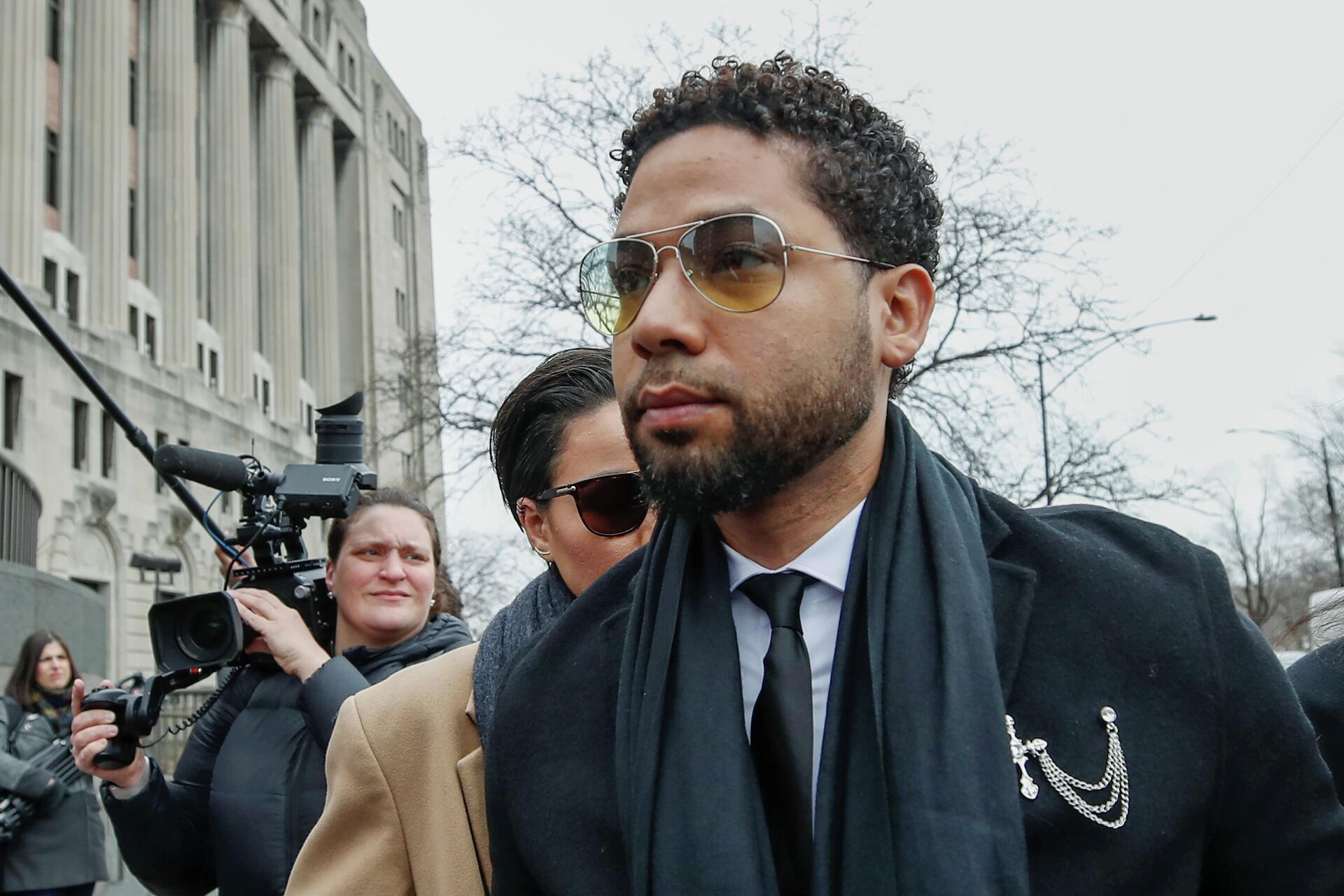 FILE PHOTO: Former Empire actor Jussie Smollett arrives at court for his arraignment on renewed felony charges in Chicago, Illinois, U.S. February 24, 2020 - Sputnik International, 1920, 11.12.2021
