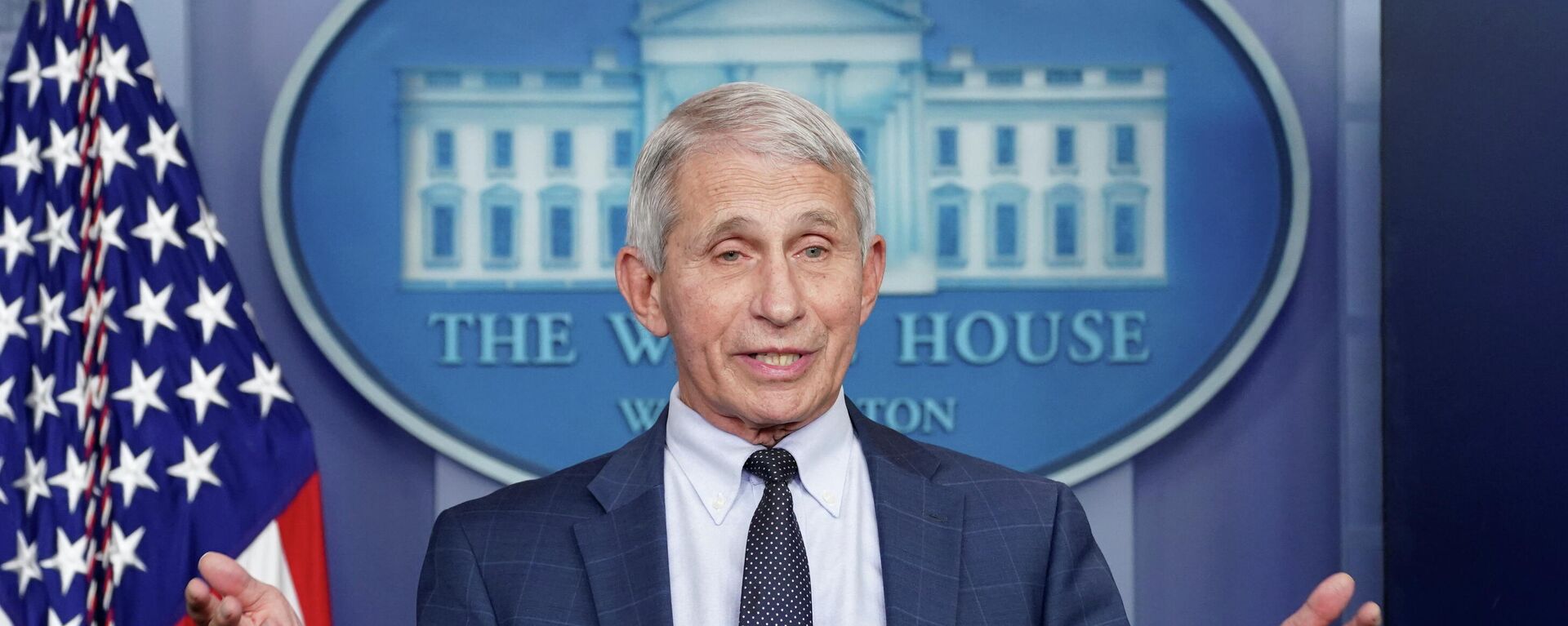Dr. Anthony Fauci speaks about the Omicron coronavirus variant during a press briefing at the White House in Washington, U.S., December 1, 2021. - Sputnik International, 1920, 30.12.2021