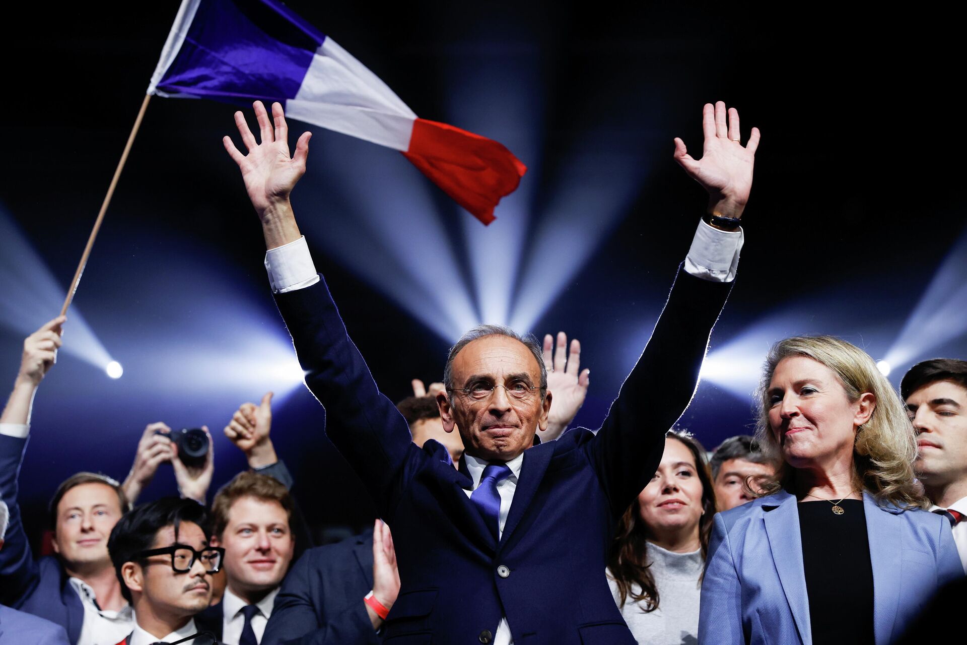 French right-wing commentator Eric Zemmour, a candidate in the 2022 French presidential election, attends a political campaign rally in Villepinte near Paris, France, 5 December 2021. - Sputnik International, 1920, 07.12.2021