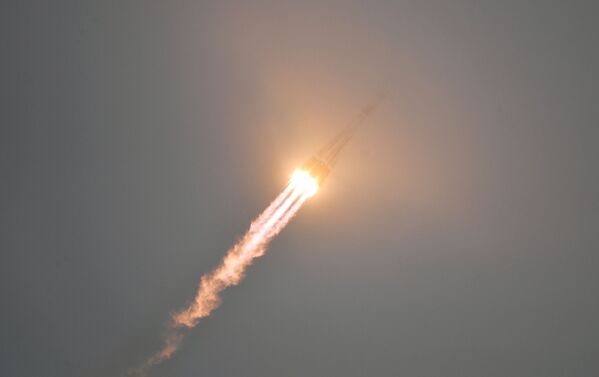 The launch of a Soyuz-2.1a rocket with a Soyuz MS-20 spacecraft - Sputnik International