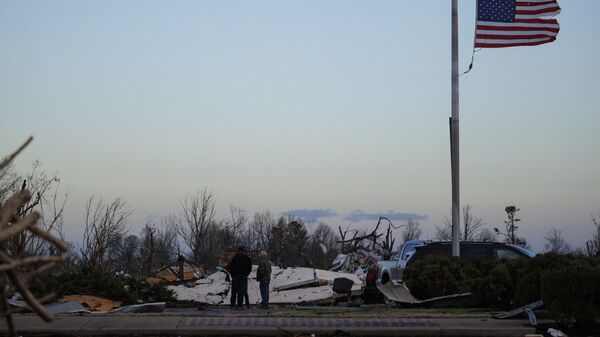 Последствия разрушительного торнадо в Мэйфилде, Кентукки, США - Sputnik International