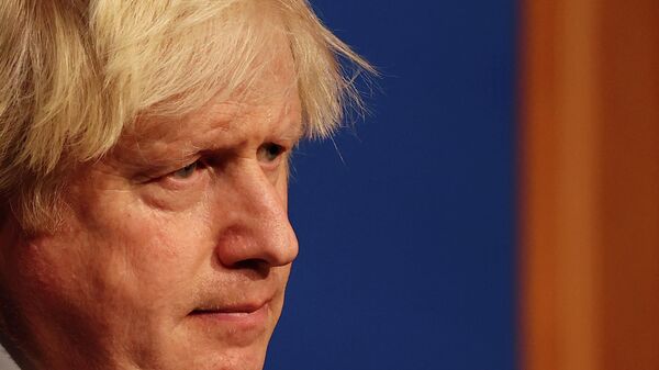 British Prime Minister Boris Johnson holds a news conference, in London - Sputnik International