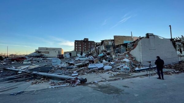 Aftermath of powerful tornadoes that hit Kentucky, US - Sputnik International