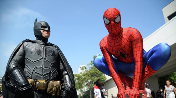 Batman and Spiderman appear at Comic-Con in San Diego - Sputnik International