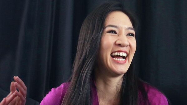 FILE - Michelle Kwan smiles in Providence, R.I., on Jan. 28, 2014. President Joe Biden has announced he’s nominating Michelle Kwan, the renowned U.S. Olympic figure skater, to serve as his chief envoy to Belize. - Sputnik International