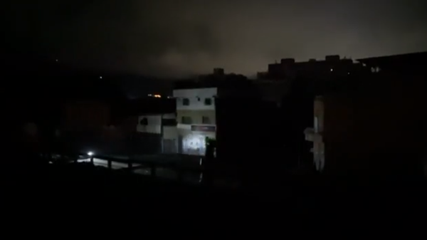 Screengrab from video of 17 December blackout in Caracas, Venezuela. - Sputnik International