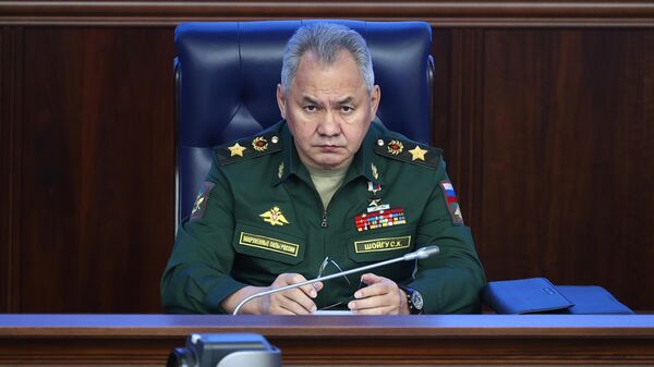 Russian Defence Minister Sergey Shoigu during an extended meeting of the Russian Ministry of Defence - Sputnik International