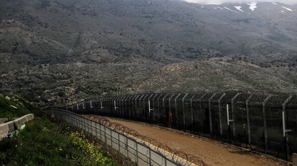FILE PHOTO: Fences are seen on the ceasefire line between Israel and Syria in the Israeli-occupied Golan Heights, March 25, 2019.  - Sputnik International