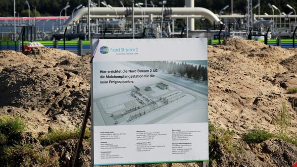 The landfall facility of the Baltic Sea pipeline Nord Stream 2 is pictured in Lubmin, Germany, September 10, 2020 - Sputnik International