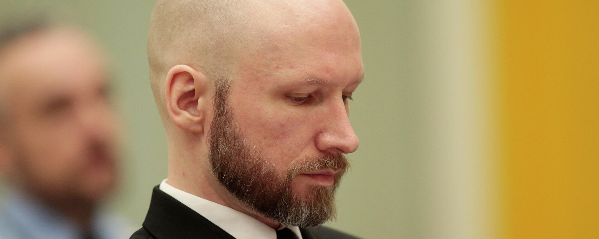 Mass murderer Anders Behring Breivik is pictured on the third day of the appeal case in Borgarting Court of Appeal at Telemark prison in Skien, on January 12, 2017.  - Sputnik International, 1920, 18.01.2022