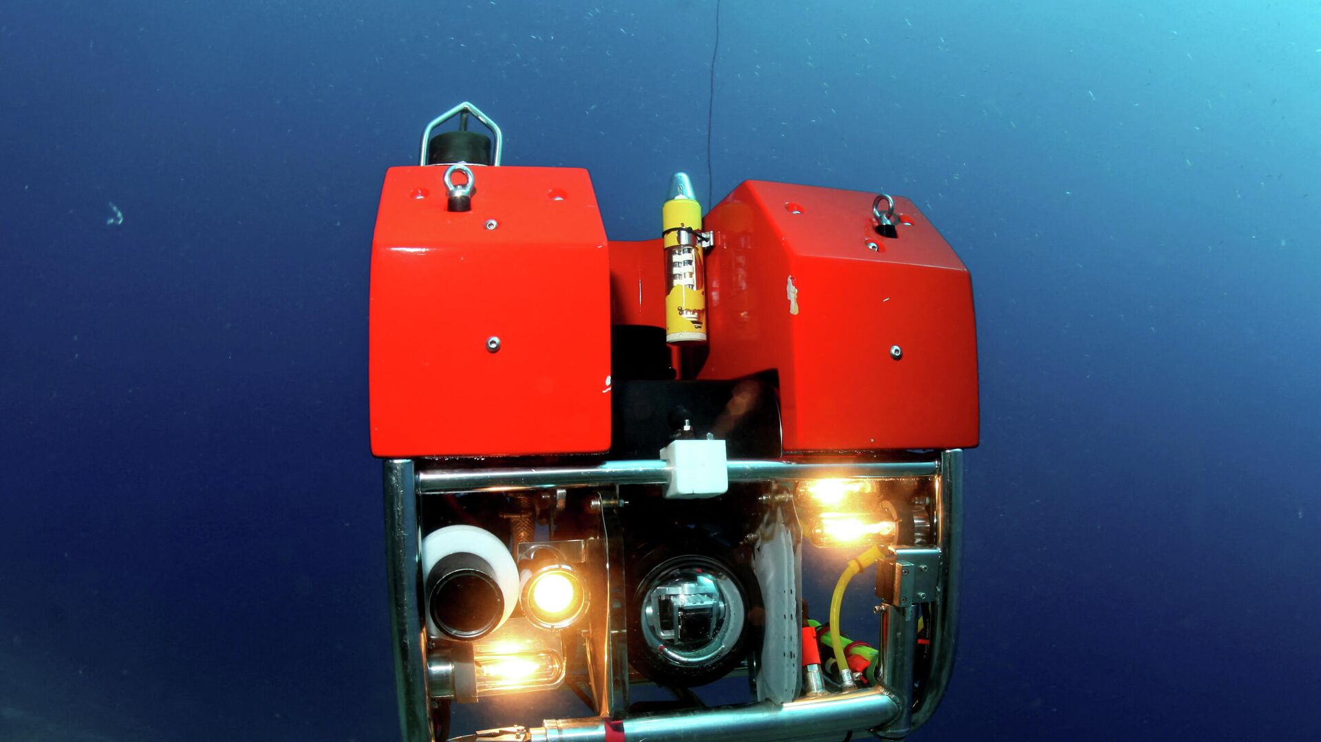 The Remote Operated Vehicle (ROV) Super Achilles that discovered the wreckage of the Italian World War II submarine Jantina is seen in the Aegean Sea, Greece, May 5, 2019. Picture taken May 5, 2019.  - Sputnik International, 1920, 05.01.2022