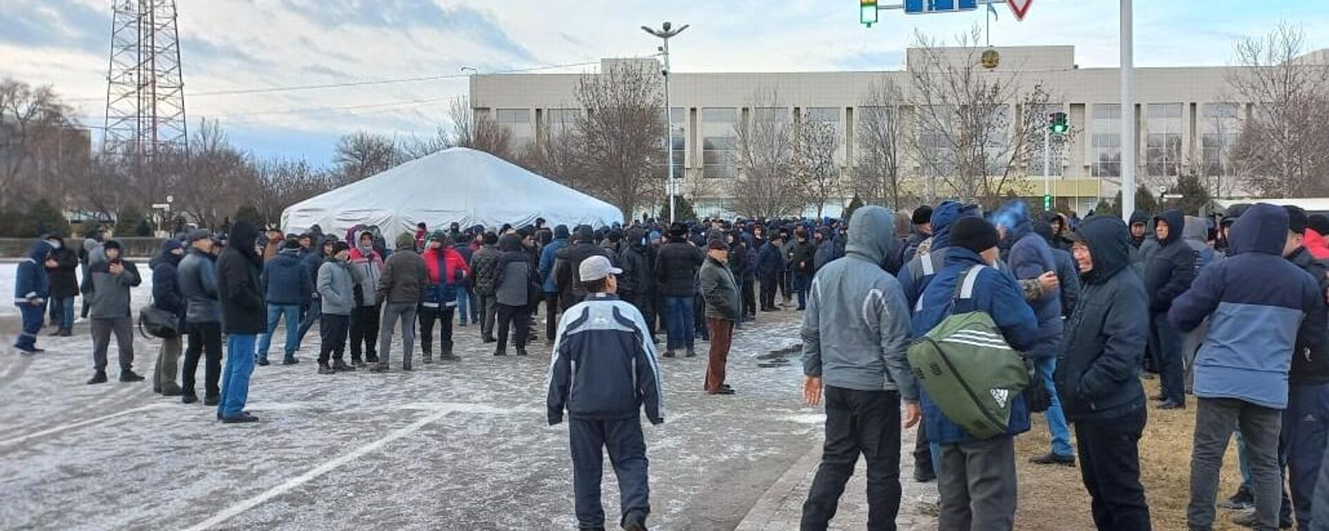 Protests in Aktau, Kazakhstan after the gas price hike. - Sputnik International, 1920, 05.01.2022