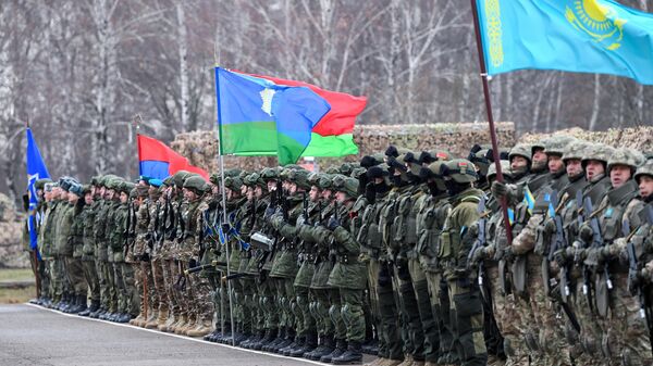 CSTO peacekeeping forces during the Unbreakable Brotherhood-2021 military drills in Kazan, Russia. - Sputnik International