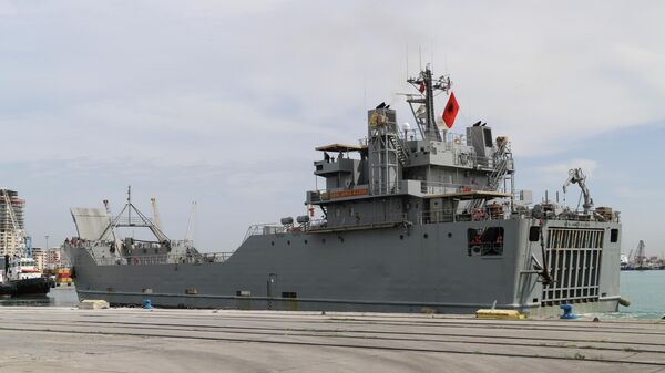 U.S. SP4 James A. Loux army vessel is seen at Albania's main port of Durres, Saturday, May 1, 2021. - Sputnik International