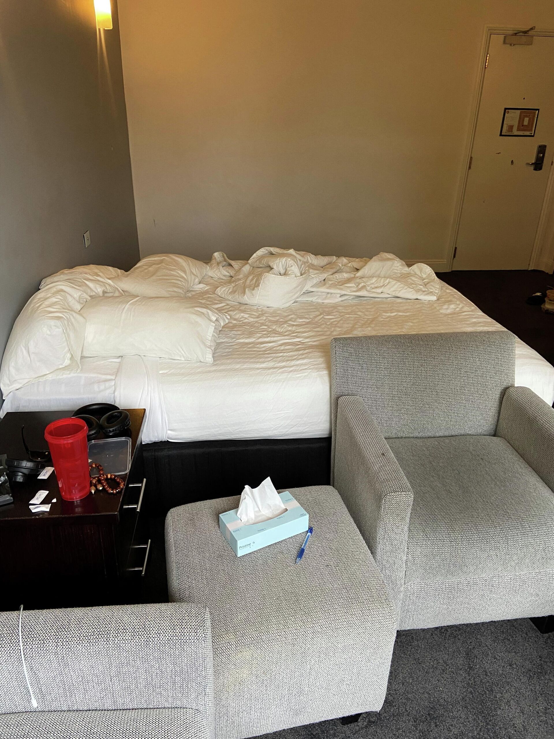 The inside of the bedroom of Hossein Latifi, an asylum seeker who is detained at the Park Hotel where Serbian tennis player Novak Djokovic is believed to be held while he stays in Melbourne, Australia, is seen in this picture obtained from social media on January 7,2022 - Sputnik International, 1920, 08.01.2022