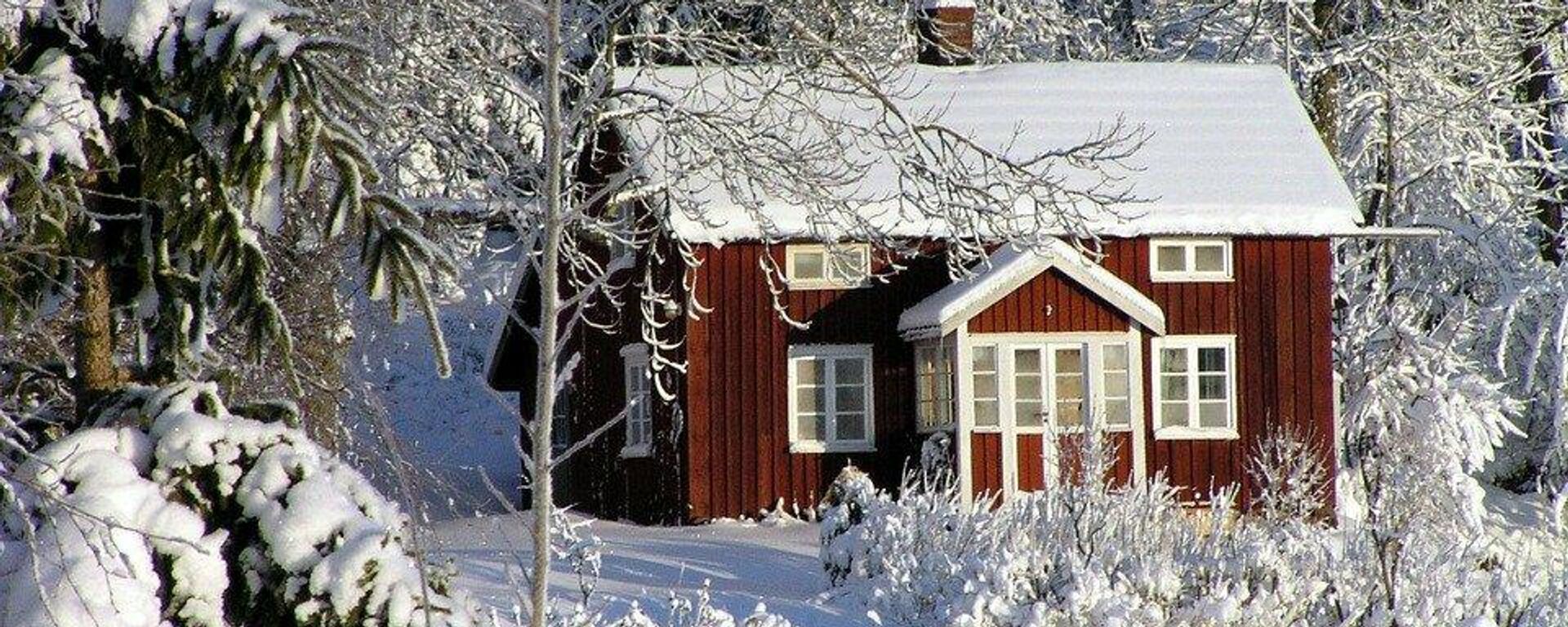 Snowy english cottage - Sputnik International, 1920, 11.01.2022