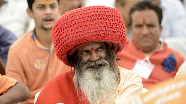 An Indian Sadhu looks on during a gathering of The Vishva Hindu Parishad (VHP) (File) - Sputnik International