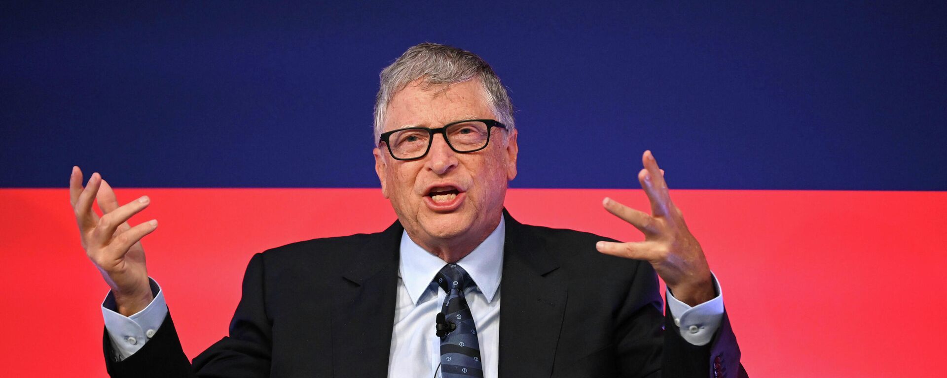 Bill Gates speaks during the Global Investment Summit at the Science Museum, London, Tuesday, Oct, 19, 2021 - Sputnik International, 1920, 01.05.2022