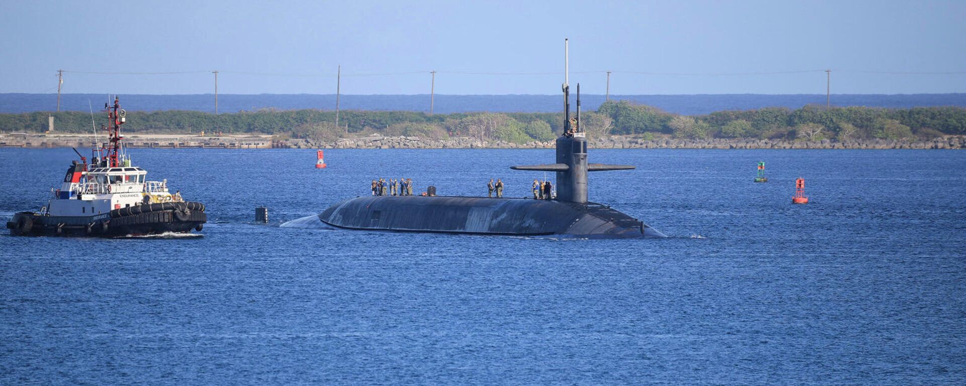 USS Nevada missile sub in Guam port visit, January 2022. - Sputnik International, 1920, 17.01.2022