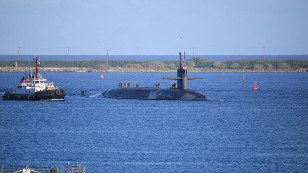 USS Nevada missile sub in Guam port visit, January 2022. - Sputnik International