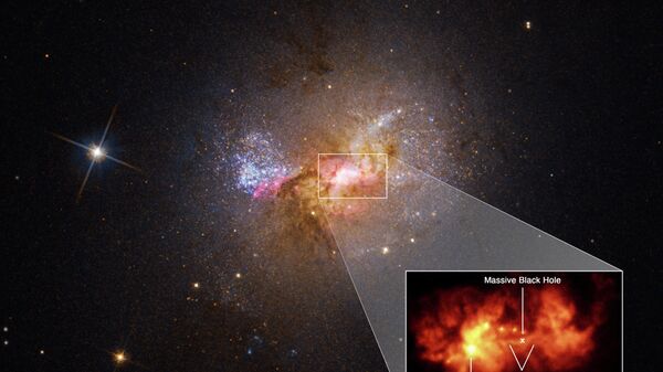 Black Hole Igniting Star Formation in a Dwarf Galaxy - Sputnik International