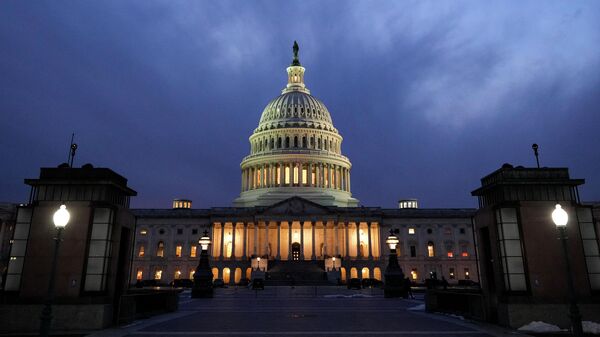 A view of the U.S. Capitol on Wednesday evening, January 19, 2022 in Washington, DC. - Sputnik International