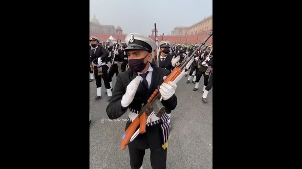 Indian Navy’s Republic Day parade rehearsal at Vijay Chowk, New Delhi
  - Sputnik International