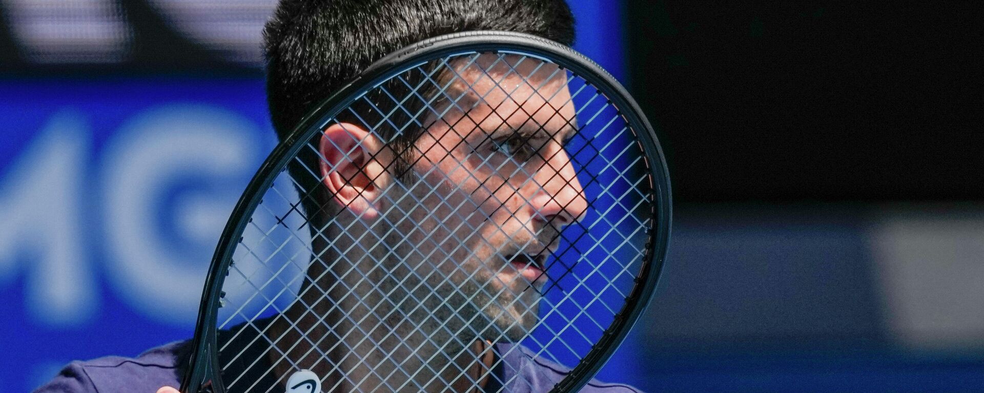 FILE - Defending champion Serbia's Novak Djokovic practices ahead of the Australian Open tennis championship in Melbourne, Australia, Jan. 12, 2022 - Sputnik International, 1920, 21.01.2022