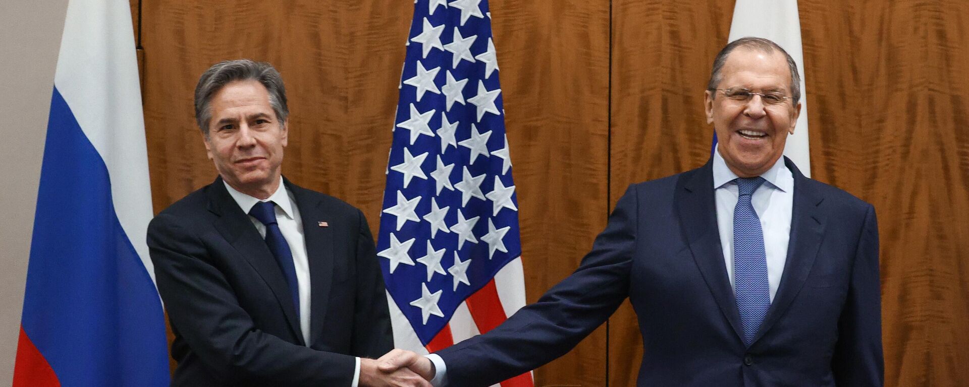 Russian Foreign Minister Sergey Lavrov meets his US counterpart Antony Blinken in Geneva, Switzerland - Sputnik International, 1920, 21.01.2022
