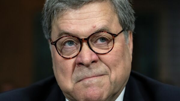 In this May 1, 2019 file photo, then Attorney General William Barr appears before the Senate Judiciary Committee to face lawmakers' questions for the first time since releasing special counsel Robert Mueller's Russia report, on Capitol Hill in Washington. Senate Democratic leaders are demanding that former Attorneys General Bill Barr and Jeff Sessions testify about the secret seizure of data from House Democrats in 2018 - Sputnik International