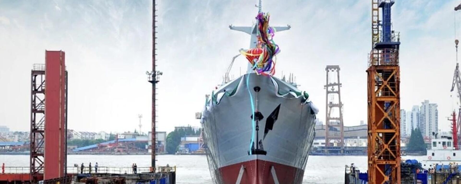 China launches first Type 054A/P frigate for Pakistan in Shanghai in August 2020 - Sputnik International, 1920, 25.01.2022