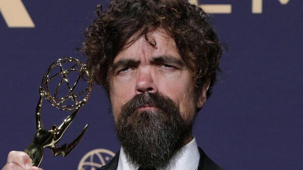 71st Primetime Emmy Awards - Photo Room – Los Angeles, California, U.S., September 22, 2019 - Peter Dinklage poses backstage with his Outstanding Supporting Actor in a Drama Series for Game of Thrones. - Sputnik International