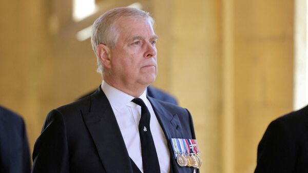 FILE PHOTO: Britain's Britain's Prince Andrew, Duke of York, looks on during the funeral of Britain's Prince Philip, husband of Queen Elizabeth, who died at the age of 99, in Windsor, Britain, April 17, 2021 - Sputnik International